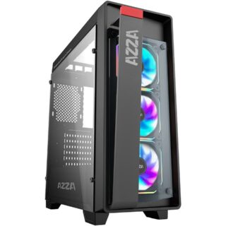 Gabinete AZZA OBSIDIAN 270, 3xFan RGB frontales, Negro
