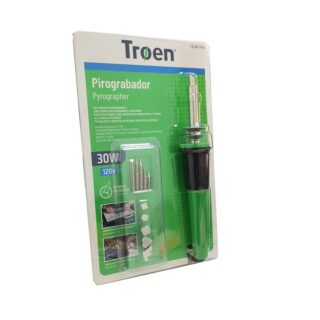TROEN PIROGRABADOR CON 10 PUNTAS INTERCAMBIABLES CON DISEÑOS 30W