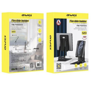 AWEI - SOPORTE FLEXIBLE PARA CELULAR Y TABLETS X23