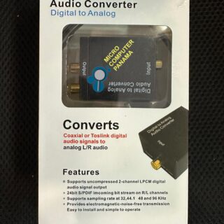 ZOECAN ADAPTADOR DIGITAL A AUDIO RCA