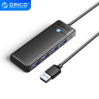 ORICO HUB USB 3.0, CONCENTRADOR USB DE 4 PUERTOS, DIVISOR USB ULTRA DELGADO PARA COMPUTADORA PORTÁTIL