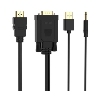 ORICO CABLE VGA A HDMI CON AUDIO DE 1M 1080P