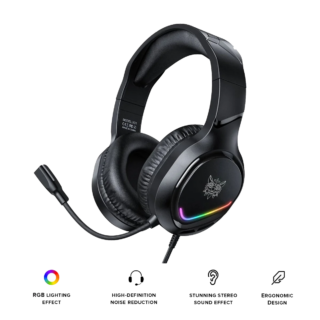 ONIKUMA X31 GAMING HEADSET CONTIENE CANCELACIÓN DE SONIDO Y LUCES RGB.