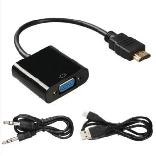 KINGMOX ADAPTADOR HDMI A VGA CON AUDIO HV350