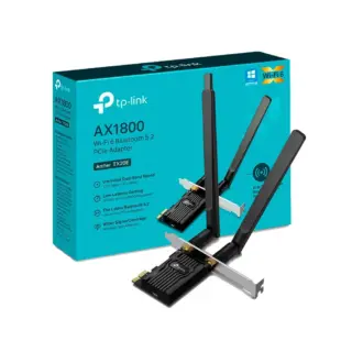 TP-LINK AX1800 WI-FI 6 BLUETOOTH 5.2 PCIE ADAPTER ARCHER TX20E